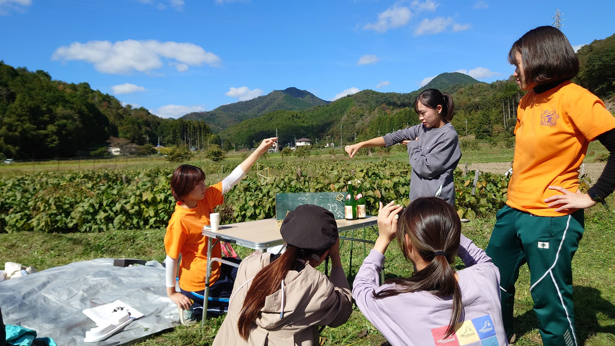 実践農学ミチのムコウチーム　試飲イベントに向けて準備中!